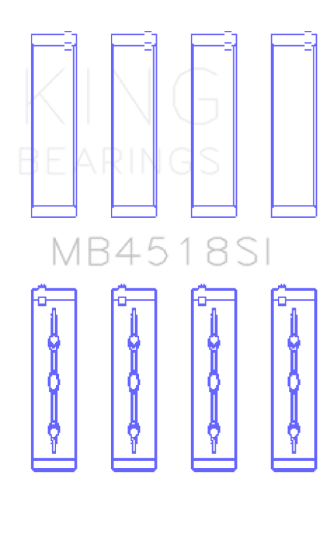 King Engine Bearings 11-20 Chrysler 300 / Dodge Grand Caravan (Size +0.25mm) Main Bearing Set Bearings King Engine Bearings