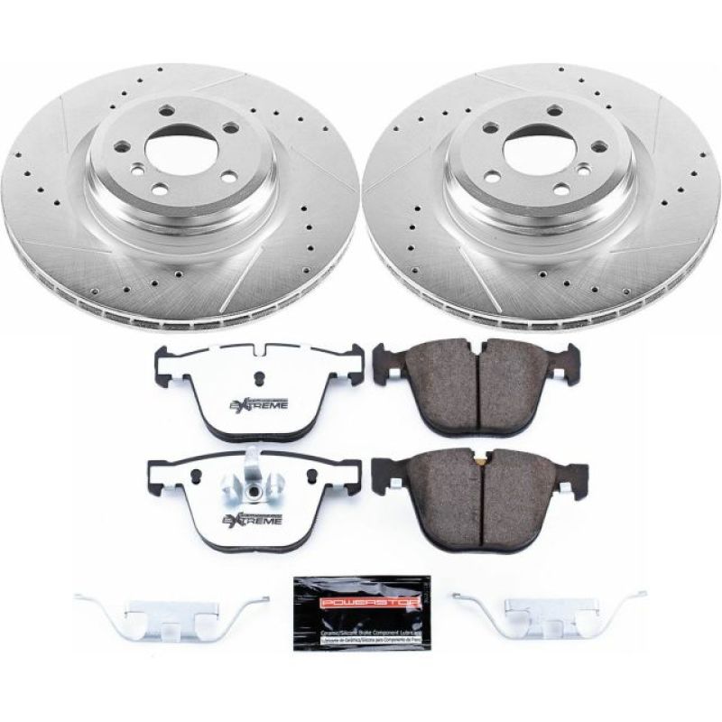 Power Stop 11-15 BMW 750i Rear Z26 Street Warrior Brake Kit Brake Kits - Performance D&S PowerStop