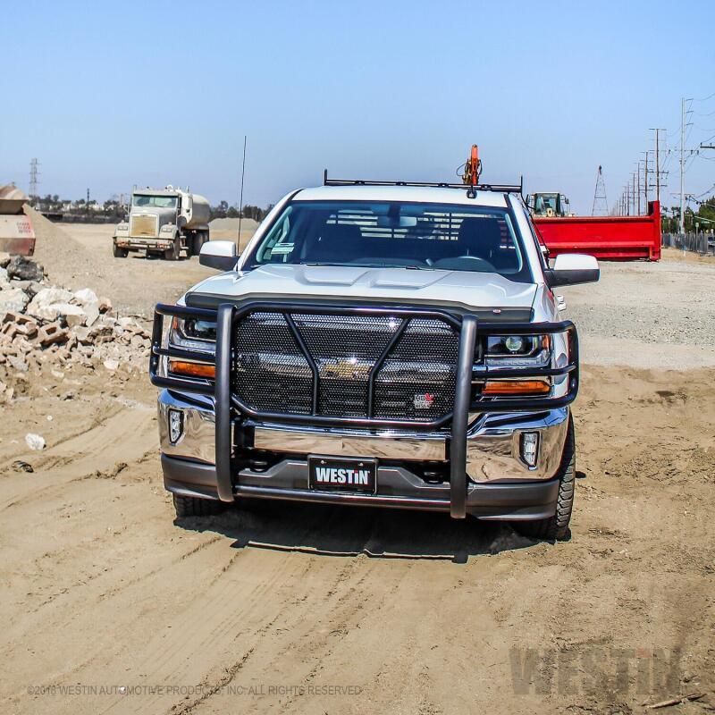Westin 2016-2018 Chevrolet Silverado 1500 HDX Grille Guard - Black Grille Guards Westin