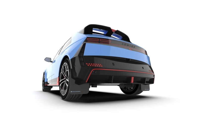 Rally Armor 2025 Hyundai Ioniq 5 N Black Mud Flap w/Light Blue Logo Mud Flaps Rally Armor