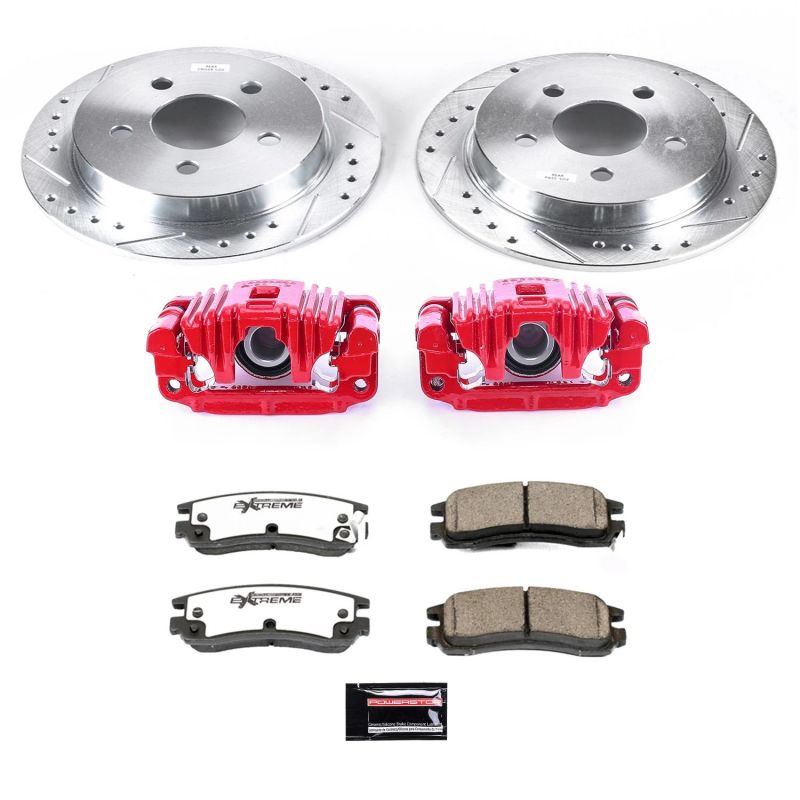 Power Stop 99-04 Oldsmobile Alero Rear Z26 Street Warrior Brake Kit w/Calipers Brake Kits - Performance D&S PowerStop