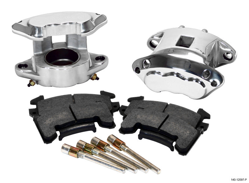 Wilwood D154 Front Caliper Kit -Polished 2.50in Piston 1.04in Rotor Big Brake Kits Wilwood
