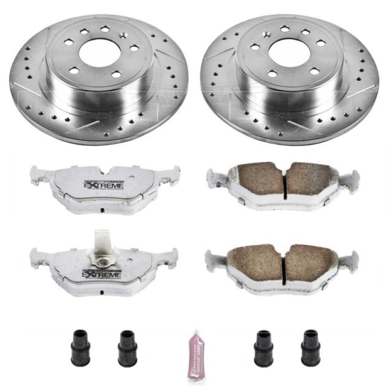 Power Stop 99-10 Saab 9-5 Rear Z26 Street Warrior Brake Kit Brake Kits - Performance D&S PowerStop