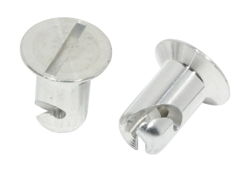 Moroso Quick Fastener - Flush Head - 7/16in x .400in - Aluminum - 10 Pack Fittings Moroso