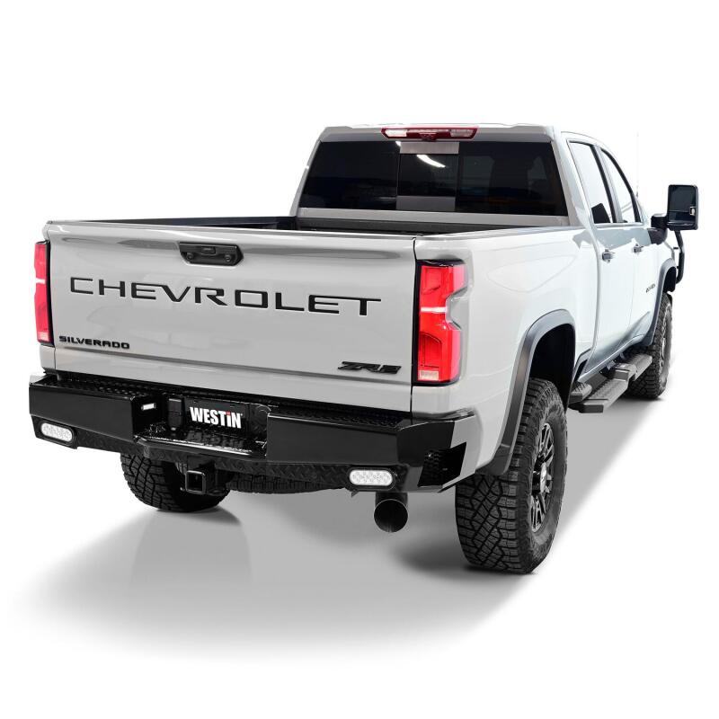 Westin 19-20 Chevy Silverado 1500 HDX Bandit Rear Bumper - Black Bumpers - Steel Westin