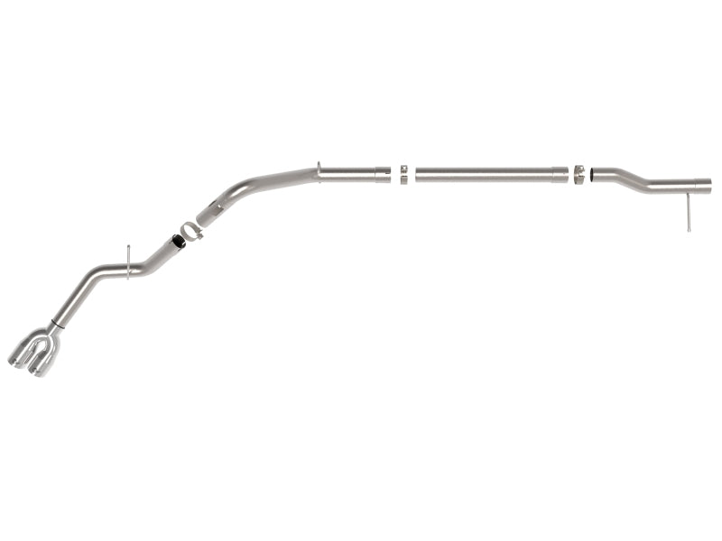 aFe Rebel XD Series 3 IN 304 Stainless Steel DPF-Back Exhaust w/Dual Polished Tips DPF Back aFe