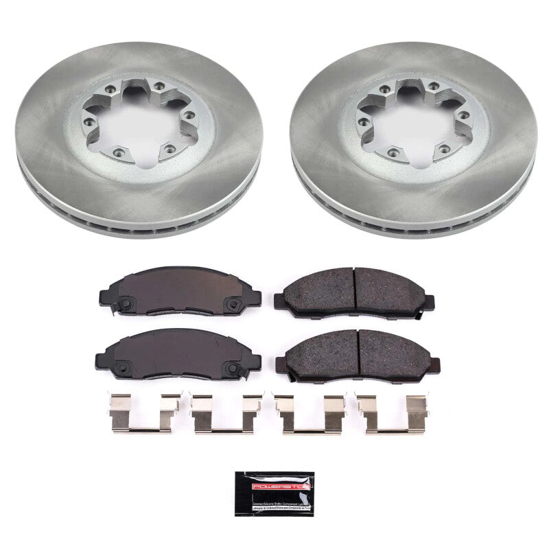 Power Stop 07-08 Isuzu i-370 Front Semi-Coated Rotor Kit Brake Kits - Performance Blank PowerStop