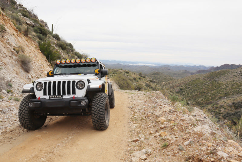 KC HiLiTES 6in. Round Soft Cover (Pair) - Black w/Yellow KC Logo Light Covers and Guards KC HiLiTES