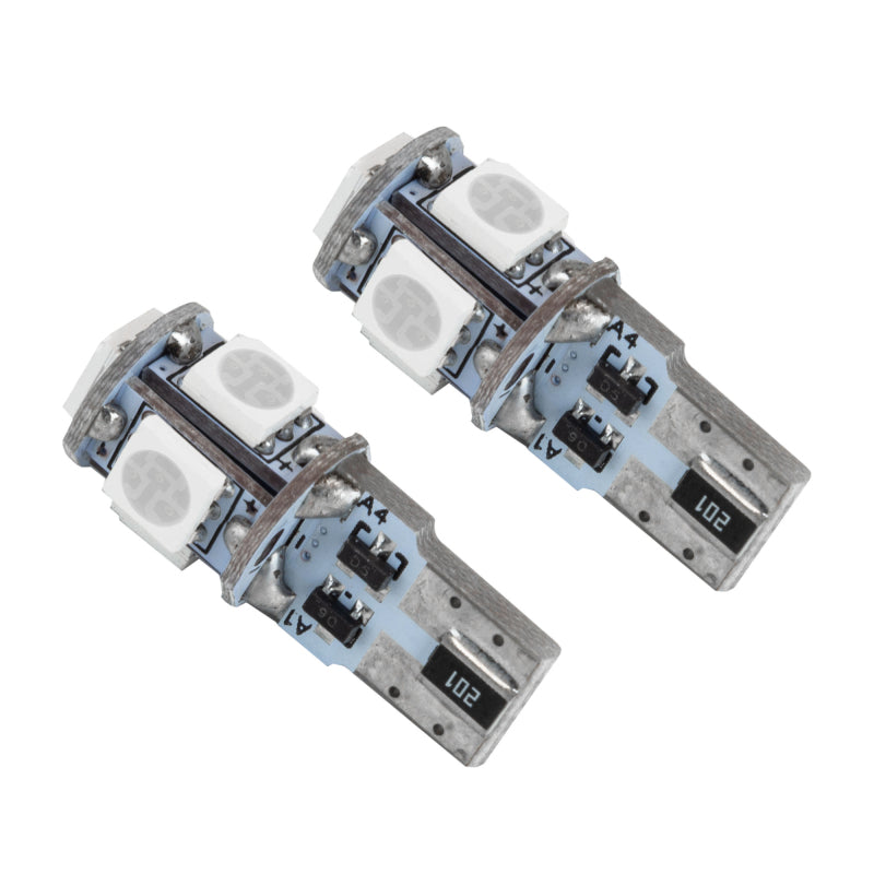 Oracle T10 5 LED 3 Chip SMD Bulbs (Pair) - Aqua Bulbs ORACLE Lighting