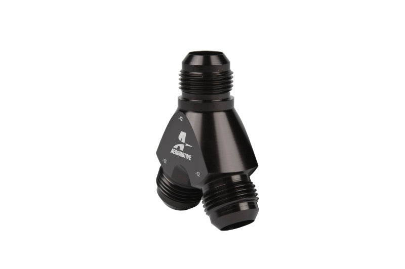 Aeromotive Y-Block - AN-12 - 2x AN-12 Fittings Aeromotive