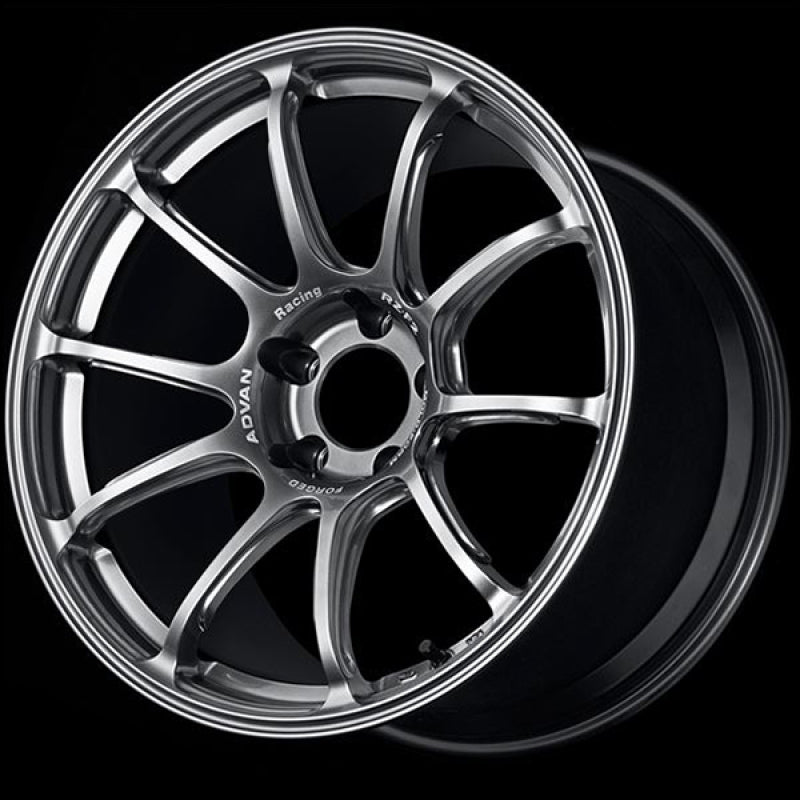 Advan RZ-F2 18x8.5 +44 5x114.3 Hyper Platinum Black Wheels - Forged Advan