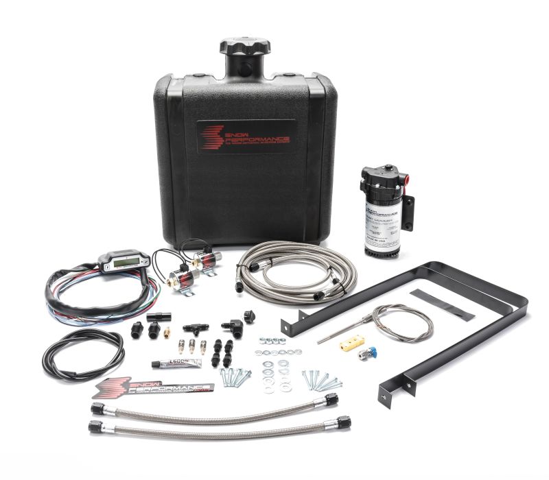 Snow Performance 94-17 Ford Stg 3 Boost Cooler Water Injection Kit (w/SS Braided Line & 4AN) Water Meth Kits Snow Performance