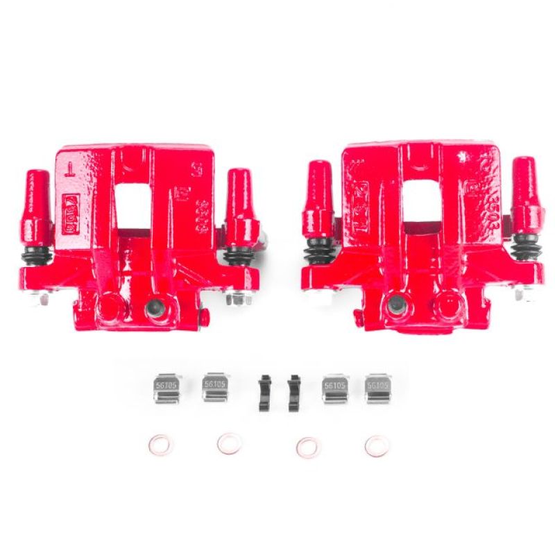 Power Stop 12-14 Chrysler 200 Rear Red Calipers w/Brackets - Pair Brake Calipers - Perf PowerStop