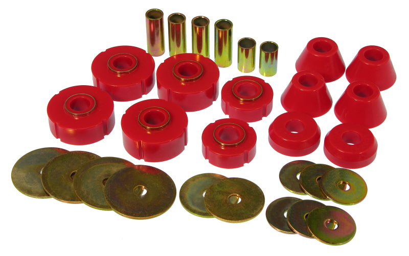 Prothane 73-80 Chevy C10 Body Mount Kit - Red Bushing Kits Prothane
