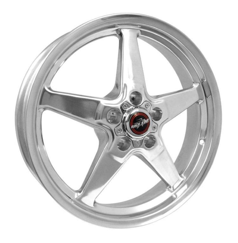Race Star 92 Drag Star 18x5.00 5x4.50bc 2.00bs Direct Drill Polished Wheel Wheels - Cast Race Star