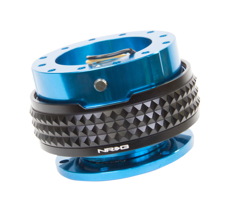 NRG Quick Release Kit - Pyramid Edition - Blue Body / Black Pyramid Ring Quick Release Adapters NRG