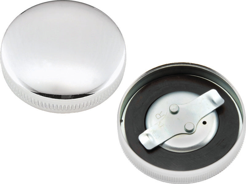 Bikers Choice 36-E73 Chrome Early Vented Gas Cap Single & Fatbob Tank Right Side Repl H-D 61103-36 Fuel Caps Bikers Choice