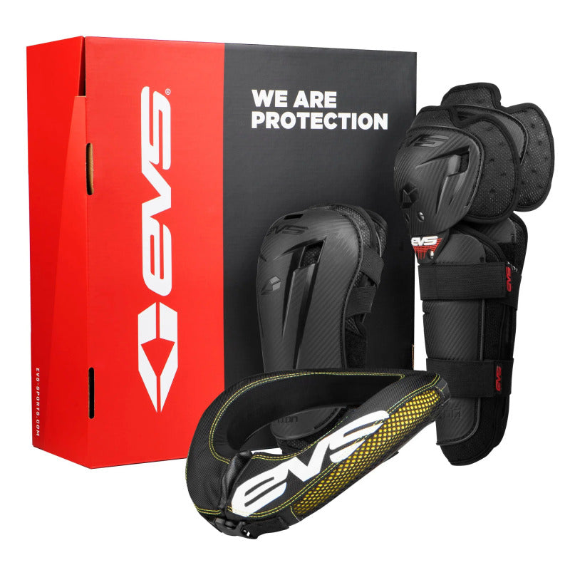 EVS Slam Combo(Option Knee/ Option Elbow/ R2 Collar) Black - Adult Body Protection EVS