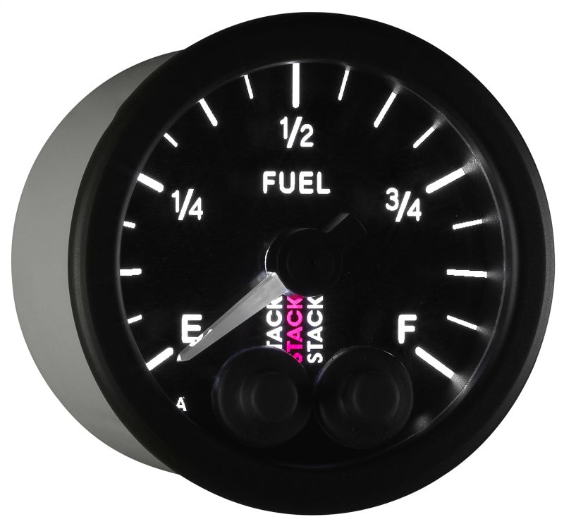 Autometer Stack 52mm 0-280 Ohm Programmable Pro-Control Fuel Level Gauge - Black Gauges AutoMeter