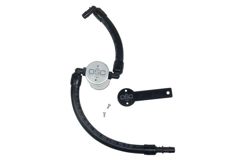 J&amp;L 2019-2024 Dodge Ram 1500 5.7L Oil Separator 3.0 Passenger Side - Clear Anodized Oil Separators J&L