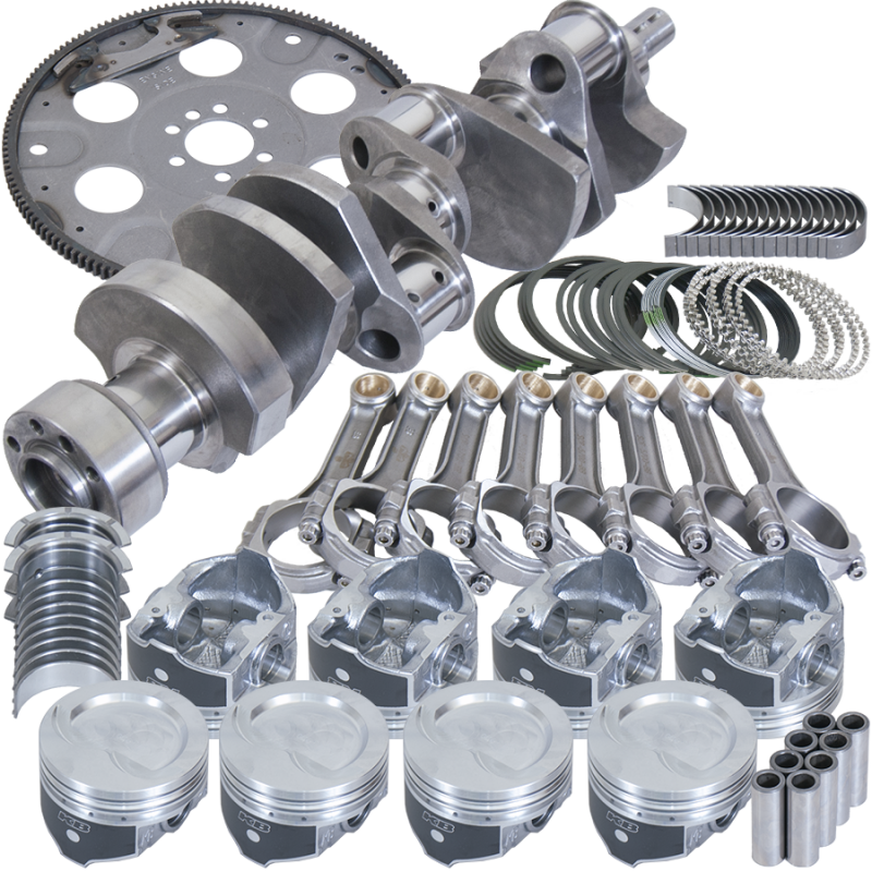 Eagle Chevy LT1350 1Pc 3.750in Crank 5.700in I-Beam Rods 4.040in Pistons 153 Tooth FP Bal Assembly Rotating Assemblies Eagle