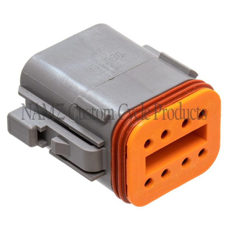 NAMZ Deutsch DT Series 8-Wire Plug & Wedgelock - Grey (Repl. HD 72138-94GY) Wiring Connectors NAMZ
