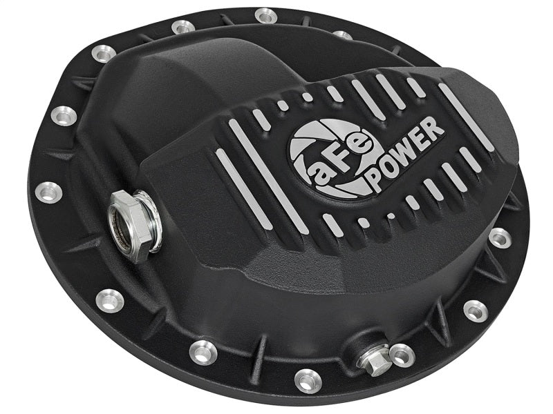 aFe Power Pro Series Rear Differential Cover Black w/Machined Fins 16-17 Nissan Titan XD(AAM 9.5-14) Diff Covers aFe