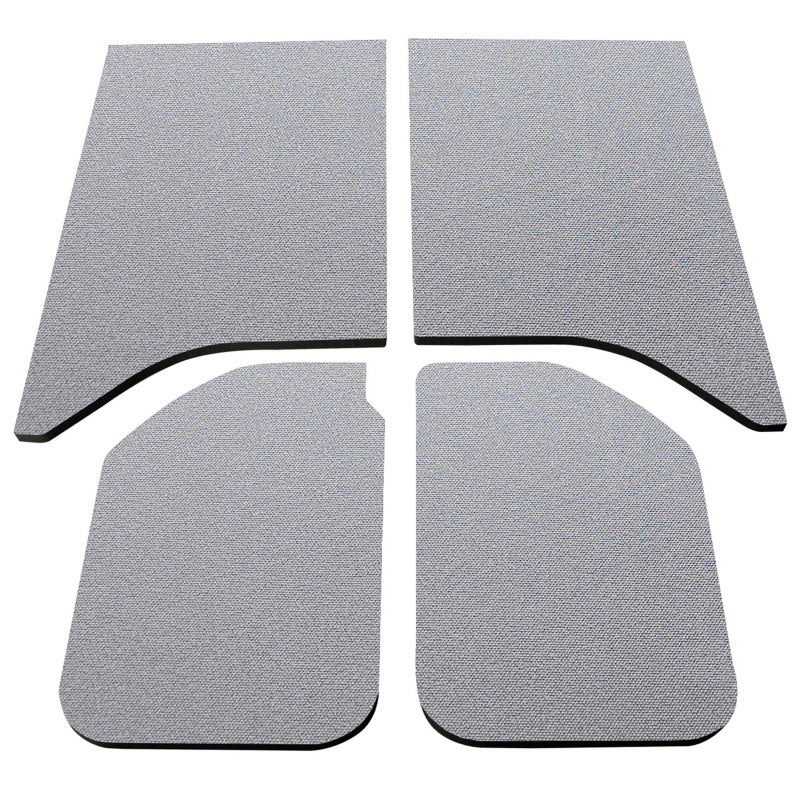 DEI 11-18 Jeep Wrangler JK 2-Door Boom Mat Headliner - 4 Piece - Gray Hard Top Accessories DEI