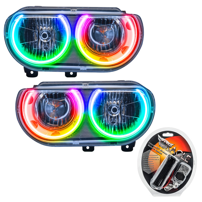 Oracle 08-14 Dodge Challenger SMD HL (Non-HID) - ColorSHIFT Headlights ORACLE Lighting