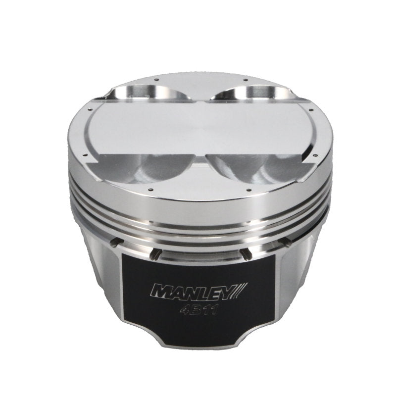 Manley Mitsubishi 4B11 86.5mm Bore 9.0:1 CR -5cc Dish Turbo Tuff Piston Set w/ Rings Piston Sets - Forged - 4cyl Manley Performance