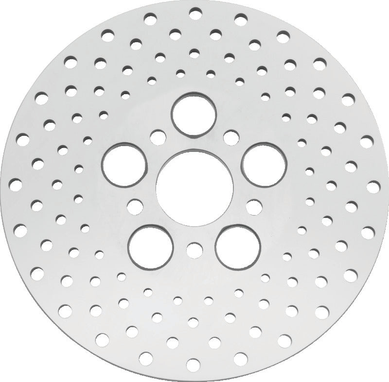 Bikers Choice 73-84 FL 10 Inch Front & Rear Drilled Stainless Rotor Replaces H-D 41813-79 Brake Rotors - Drilled Bikers Choice