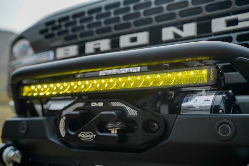 DV8 Offroad 20In Elite Series Amber LED Light Bar - Single Row Light Bars & Cubes DV8 Offroad
