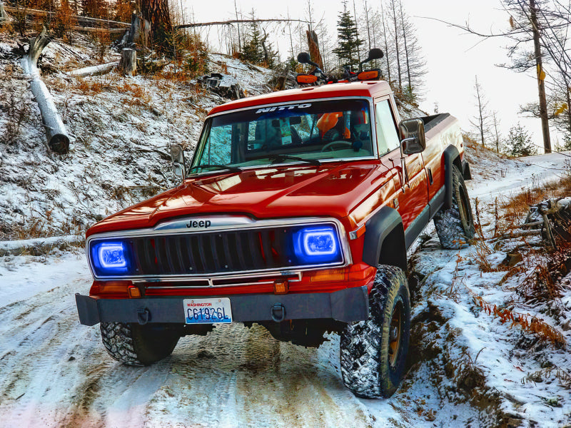 Oracle Pre-Installed Lights 7x6 IN. Sealed Beam - ColorSHIFT Halo Headlights ORACLE Lighting