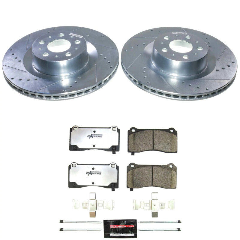 Power Stop 20-24 Tesla Y Front Z26 Street Brake Kit Brake Kits - Performance D&S PowerStop