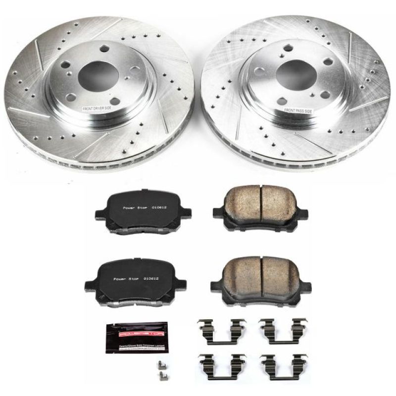 Power Stop 99-01 Lexus RX300 Front Z23 Evolution Sport Brake Kit Brake Kits - Performance D&S PowerStop