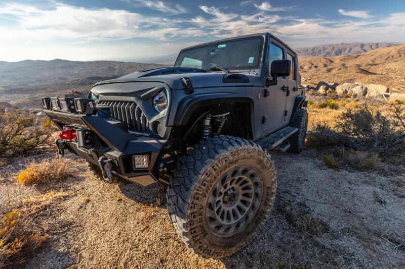 Go Rhino 07-20 Jeep Wrangler JL/JLU/JK/JKU/Gladiator JT Trailline 30 Light Mount Bar Bumpers - Steel Go Rhino