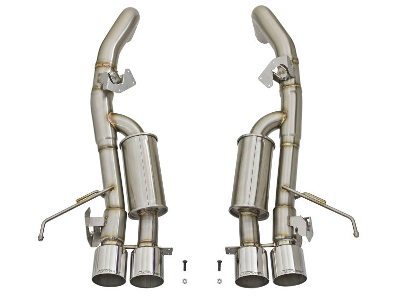 aFe MACHForce XP 3in-2 1/2in Axle Back 304SS Exhaust w/ Polished Tips 14-17 Chevy Corvette V8-6.2L Axle Back aFe