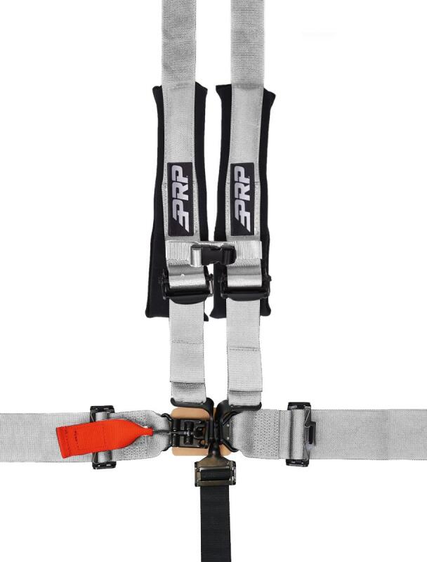 PRP 5.2 Harness - Silver Seat Belts & Harnesses PRP Seats