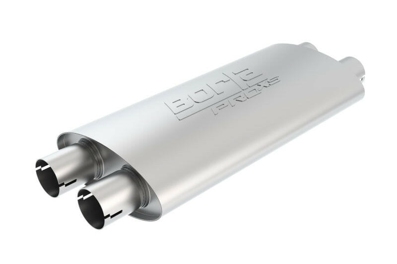 Borla Universal ProXS Muffler - Oval Dual/Dual Inlet/Outlet 2.5in Tubing 19inx4inx9.5in Case Muffler Borla