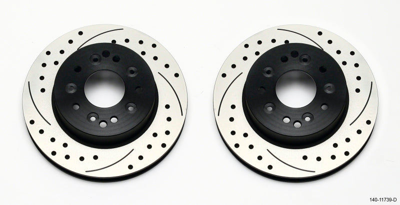 Wilwood Rotor Kit Rear-Drilled 65-82 Corvette C2/C3 (1Pc Rotors) Brake Rotors - 2 Piece Wilwood