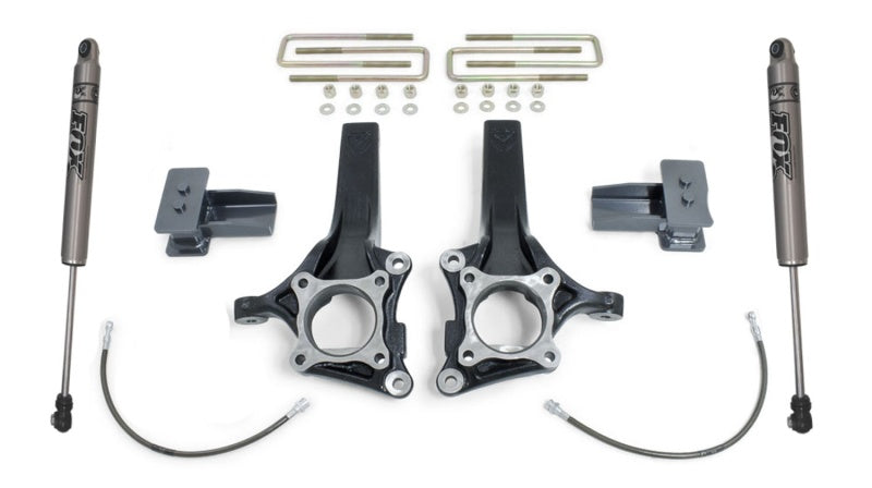 MaxTrac 15-18 Ford F-150 2WD 4.5in/2in MaxPro Elite Spindle Lift Kit w/FOX Shocks Steering Knuckles & Spindles Maxtrac