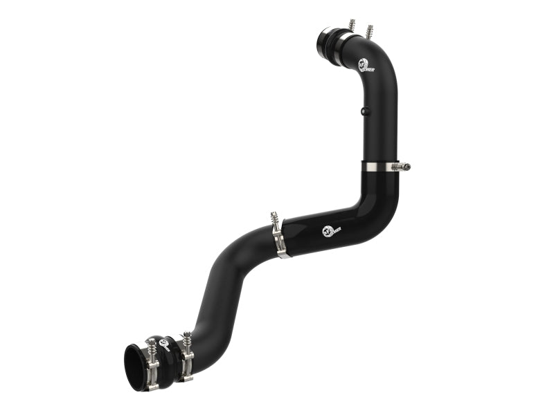 aFe 20-23 GM Diesel Trucks V8 6.6L L5P BladeRunner 3in Aluminum Hot Charge Pipe - Black Intercoolers aFe