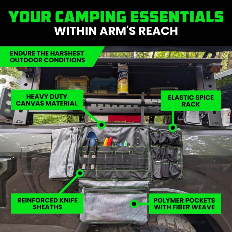 Rhino USA Camp Kitchen Organizer Bag (Black) Tool Storage Rhino USA