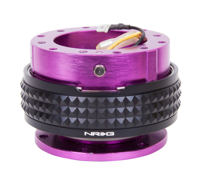 NRG Quick Release Kit - Pyramid Edition - Purple Body / Black Pyramid Ring Quick Release Adapters NRG