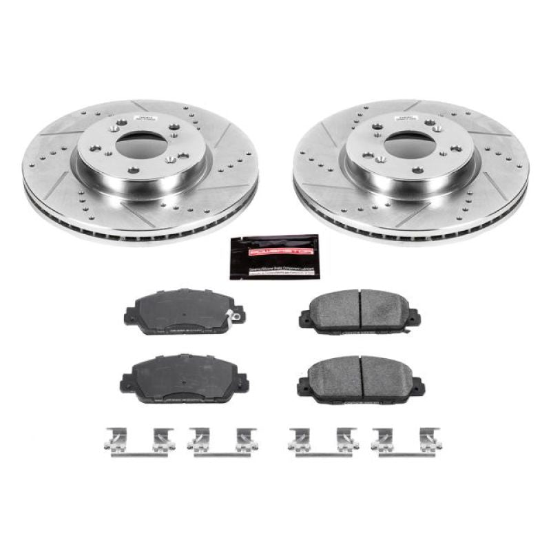 Power Stop 13-17 Honda Accord Front Z23 Evolution Sport Brake Kit Brake Kits - Performance D&S PowerStop