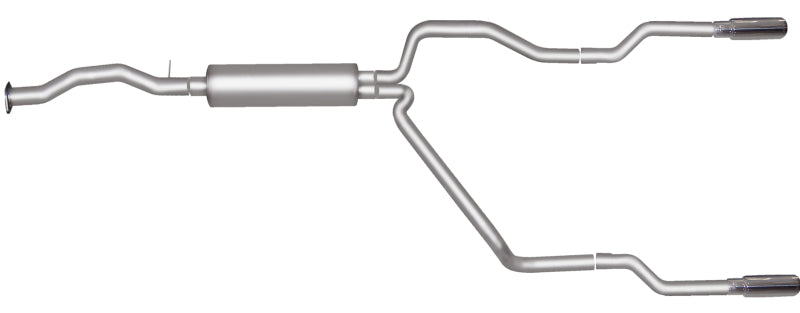 Gibson 96-97 Chevrolet C1500 Base 4.3L 2.5in Cat-Back Dual Split Exhaust - Stainless Catback Gibson