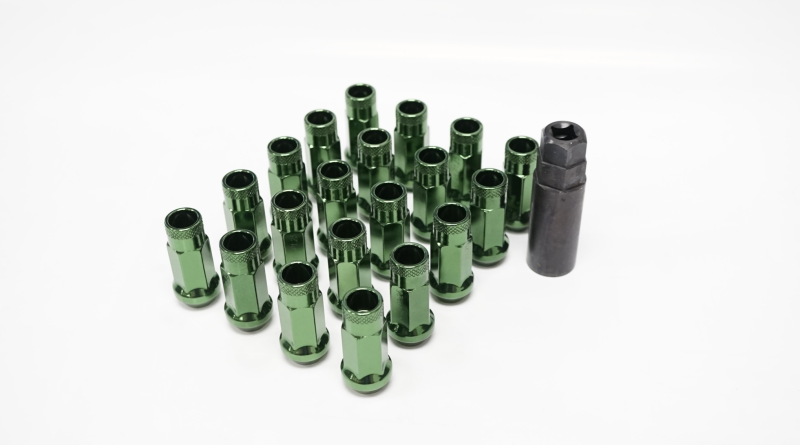 Wheel Mate 12x1.50 48mm Muteki SR48 Dark Green Open End Lug Nuts Lug Nuts Wheel Mate