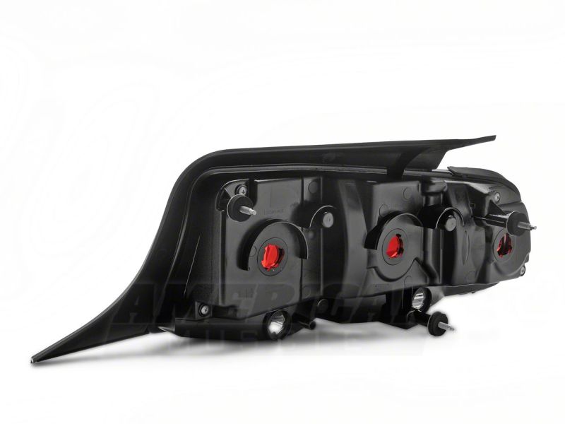 Raxiom 10-12 Ford Mustang Aero Tail Lights- Blk Housing (Smoked Lens) Tail Lights Raxiom