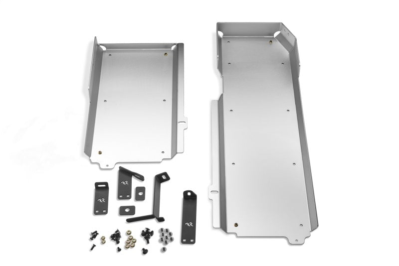 Rugged Ridge 18-23 Jeep Wrangler JLU 4dr Alum. Skid Plate for Gas Tank/Exhaust - Tex. Blk Skid Plates Rugged Ridge
