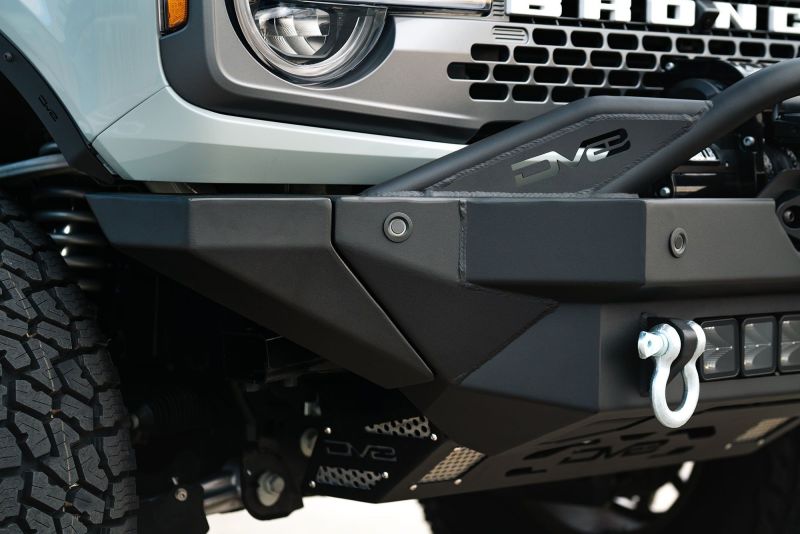DV8 Offroad 2021+ Ford Bronco Modular Front Bumper Winch Capable w/ Auxiliary Light Mounts Bumpers - Steel DV8 Offroad